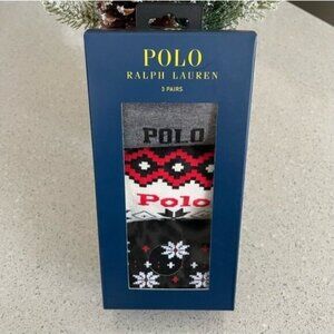 Polo Lauren Men’s 3 pack Holiday Themed Socks